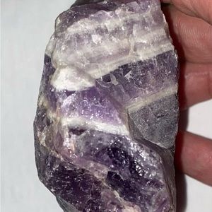 Crystal Chevron Amethyst in the raw-NWTS